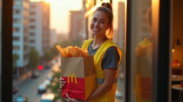 Commande McDonald's livrée rapidement chez vous